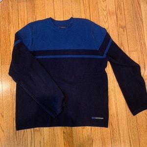 mens XL vintage abercrombie sweater- navy blue / blue